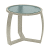 	Pinnacle Side Table with Powder-Coated Aluminum Frame - 20" Round