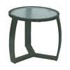 	Pinnacle Side Table with Powder-Coated Aluminum Frame - 20" Round