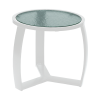 	Pinnacle Side Table with Powder-Coated Aluminum Frame - 20" Round