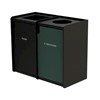 EarthCraft Dual 42-Gallon Waste and Recycling Receptacle - 168 lbs.