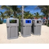 65-Gallon Heavy-Duty Waste Receptacle Polyethylene Plastic - 130 lbs.