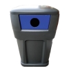 65-Gallon Heavy-Duty Recycling Receptacle Polyethylene Plastic - 130 lbs.