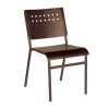 Avalon Outdoor Restaurant Dining Chair Tubular Aluminum Frame - 9 lbs.