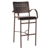 Avalon Outdoor Restaurant Bar Stool Tubular Aluminum Frame - 12 lbs.