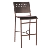 Avalon Outdoor Restaurant Bar Stool Tubular Aluminum Frame - 12 lbs.