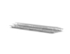 7.5 ft 3 Row Back-To-Back Aluminum Bleacher without Guardrails and Double Footboards - 240 lbs.	