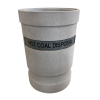 53-Gallon Concrete Hot Coal and Ash Receptacle - 610 lbs.