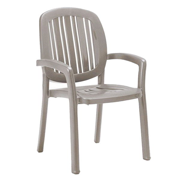 Ponza Plastic Resin Dining Chair - Tortora