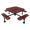 Perforated Steel - Burgundy - Surface Mount