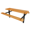 RHINO 8 ft. Thermoplastic Polyolefin Coated Double Pedestal Picnic Table