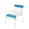 Quick Ship St. Maarten Vinyl Strap Dining Chair - Royal Blue