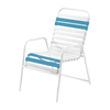 Quick Ship St. Maarten Vinyl Strap Dining Chair - French Blue