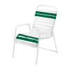 Quick Ship St. Maarten Vinyl Strap Dining Chair - Sherwood Green