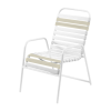 Quick Ship St. Maarten Vinyl Strap Dining Chair - Putty