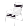 Quick Ship St. Maarten Vinyl Strap Dining Chair - Black