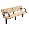 Park Scapes Recycled Plastic Bench With Steel Frame