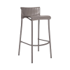 Duca Plastic Resin Bar Chair With Armless Aluminum Frame