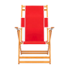 Oak Wood Marine Grade Fabric Beach Chair