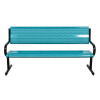 6 Ft. Commercial Thermoplastic Bench With Galvanized Steel Frame