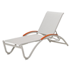 Helios Contract Sling Chaise Lounge Aluminum Frame Powder-Coated - 21 lbs.