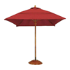 Commercial Umbrellas Six Foot Square Diameter Bridgewater Style Market Umbrella. One Piece Simulated Wood Pole. Marine Grade Fabric.