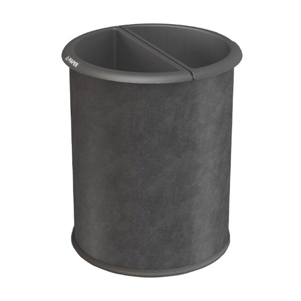 3.2 Gallon Precision Steel Round Waste Basket With Two Liners