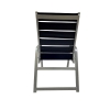 Destin Vinyl Strap Commercial Armchair with Stackable Heavy-Duty Aluminum Frame - 9 lbs.