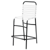 Sanibel Vinyl Strap Barstool with Powder-Coated Aluminum Frame - 17 lbs.