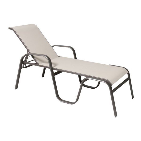Maya Sling Chaise Lounge with Powder-Coated Aluminum Frame - 35 lbs.