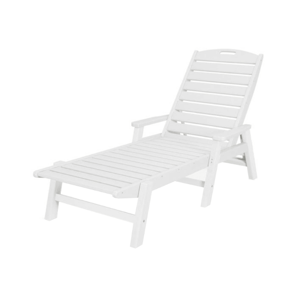 Nautical Recycled Plastic Chaise Lounge From Polywood