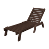 Captain Recycled Plastic Armless Chaise Lounge From Polywood