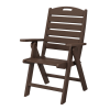 Nautical Recycled Plastic Highback Dining Chair From Polywood