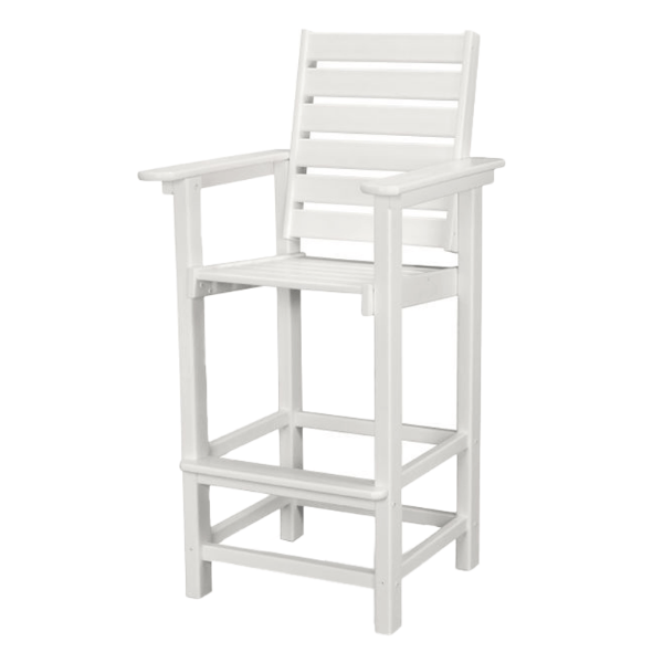 Captain Recycled Plastic Bar Chair From Polywood