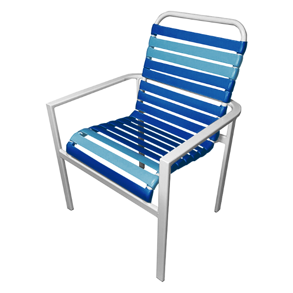 Aluminum patio chairs top with vinyl straps