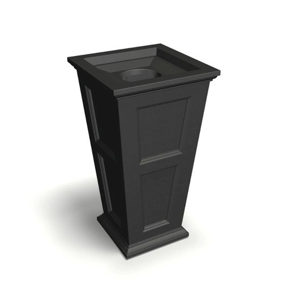 24-Gallon Commercial 40" Fairfield Waste Receptacle with Removable Lid and Plastic Liner - 39 lbs.