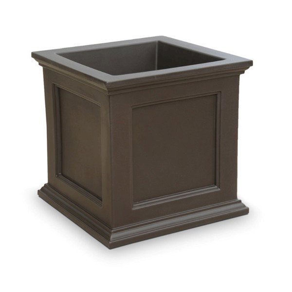 Fairfield Commercial Square 28" x 28" Planter with Impact-Resistant Frame - 45 lbs.