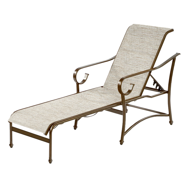 Tradewind Chaise Lounge - Commercial Aluminum Frame With Sling Fabric