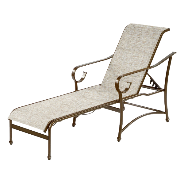 Tradewind Chaise Lounge - Commercial Aluminum Frame With Sling Fabric