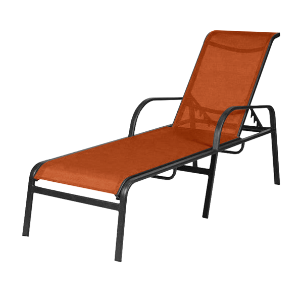 Ocean Breeze Chaise Lounge - Commercial Aluminum Frame With Sling Fabric