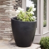 Modesto Round Double-Wall 30" Planter with Polyethylene Frame - 32 lbs.