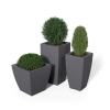 Kobi Planters Package of 3 with Polyethylene Frames