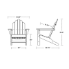 Long Island Adirondack Recycled Plastic Patio Chair From Polywood