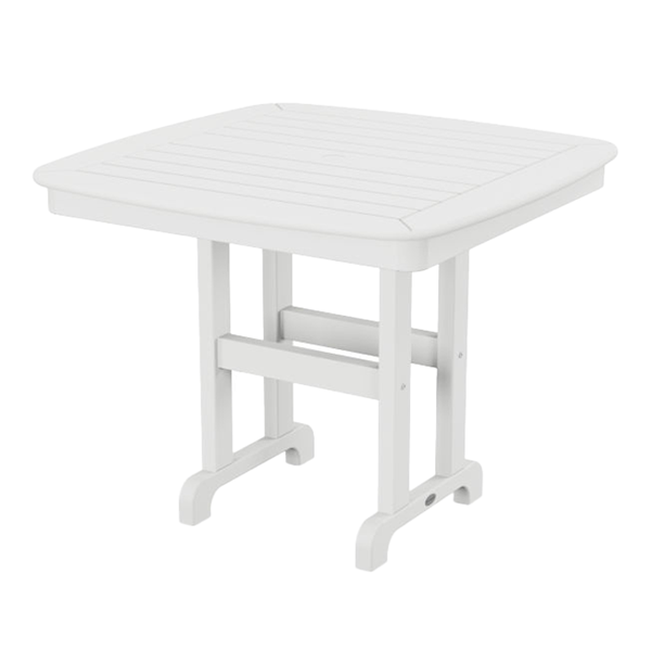 37" Square Nautical Recycled Plastic Dining Table From Polywood