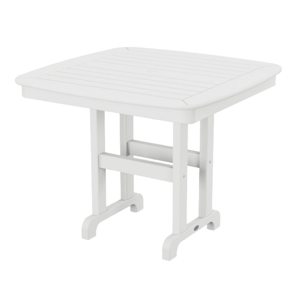 37" Square Nautical Recycled Plastic Dining Table From Polywood