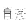 Nautical Recycled Plastic Lowback Dining Chair From Polywood