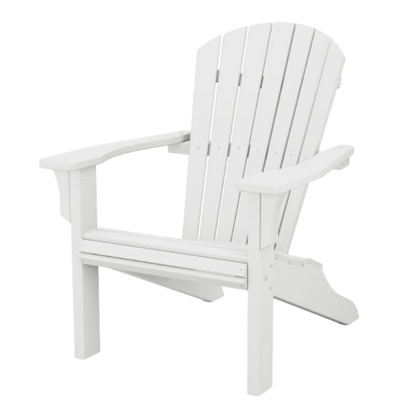 Seashell Adirondack Recycled Plastic Patio Chair from Polywood