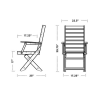 Captain Recycled Plastic Dining Chair From Polywood