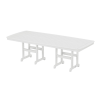 96" x 43" Rectangular Nautical Recycled Plastic Dining Table from Polywood