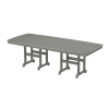 96" x 43" Rectangular Nautical Recycled Plastic Dining Table from Polywood