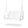 Nautical Recycled Plastic Porch Bench Swing From Polywood With Chain Kit